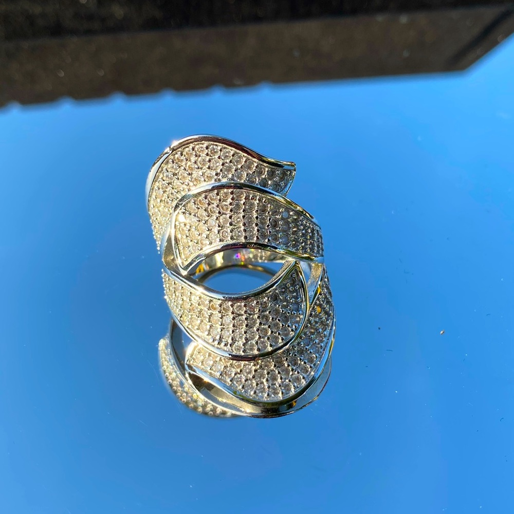 925 Solid Sterling Silver Ring Size 9 - image 3